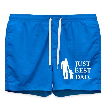 Juste Le meilleur papa - Short de bain - cobalt blue - Devant