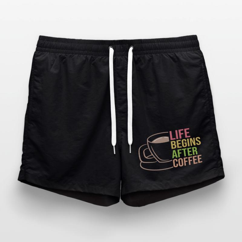 Coffee Cup Statement Coffee Drink Caffeine Swim Trunks