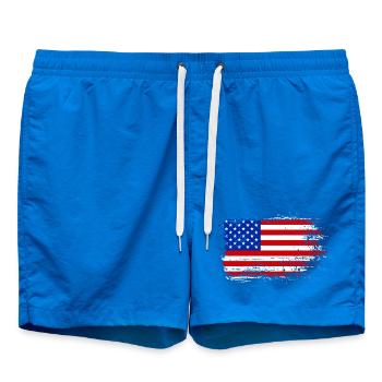Coup de pinceau Drapeau américain - Short de bain - cobalt blue - Devant