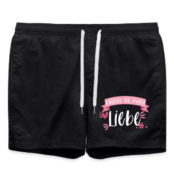 Ballett Ballerina Balletttänzerin Geschenk - Badeshorts - Schwarz - Vorne - AI Model Male 185 light (185cm)