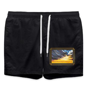 CreationLight of Contrasts - Sonja Ariel - Swim Trunks - black - Front - AI Model Male 185 light (185cm)