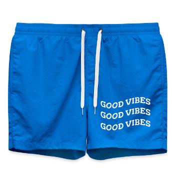 good vibes - Swim Trunks - cobalt blue - Front