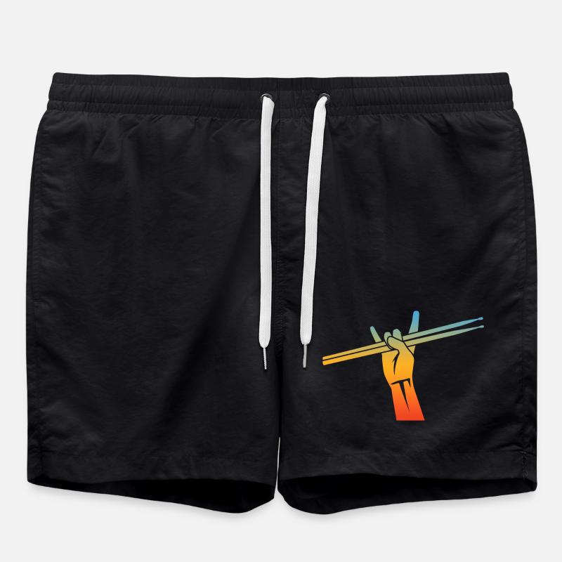 Drummers Drumsticks - Swim Trunks - black