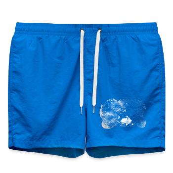 Supernova Orbit Background transparent stormy - Badeshorts - Cobalt blue - Vorne