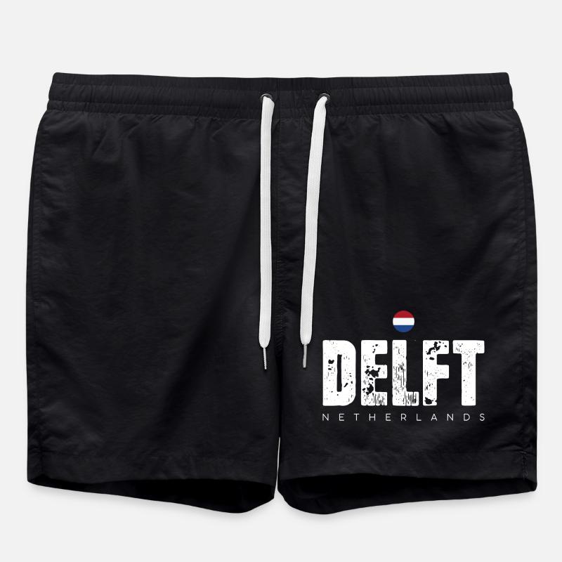 Mot-symbole en détresse de Delft - Short de bain - noir