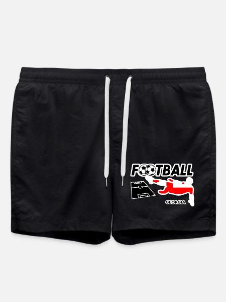 Soccer Fever Georgia - Swim Trunks - black