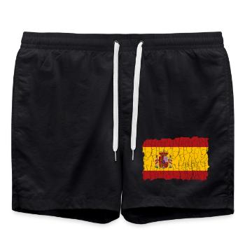 Espagne Drapeau Espania - Short de bain - noir - Devant - AI Model Male 185 light (185cm)