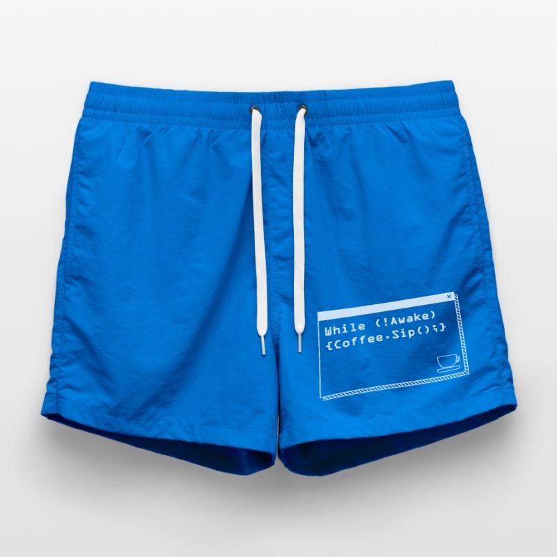 Aus Kaffee Code generieren Programmierer Badeshorts