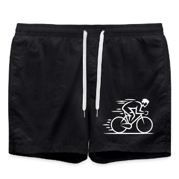 Cycle minimaliste - Short de bain - noir - Devant - AI Model Male 185 light (185cm)