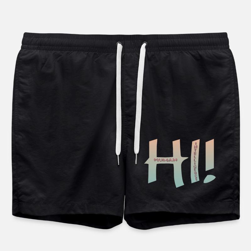 SALUT INTELLIGENCE HUMAINE - Short de bain - noir