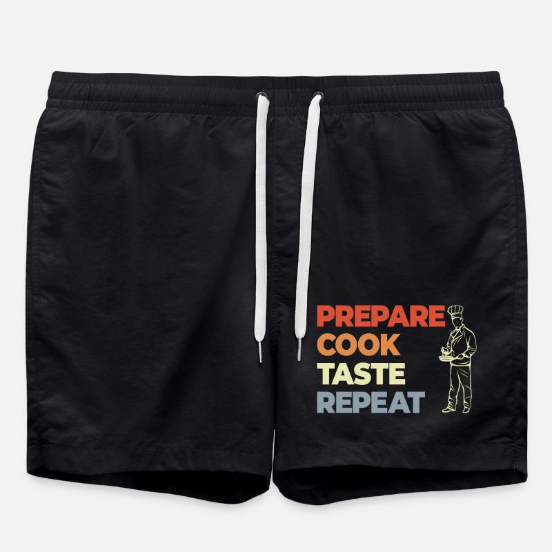Préparer Cuire Goûter Répéter - Short de bain - noir