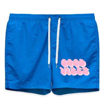 Positive Vibes - Police de bulles rétro - Short de bain - cobalt blue - Devant