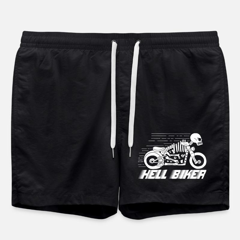 Skeleton biker - Swim Trunks - black