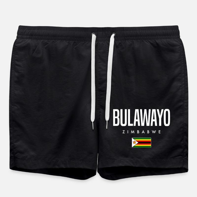 Bulawayo, Zimbabwe - Short de bain - noir