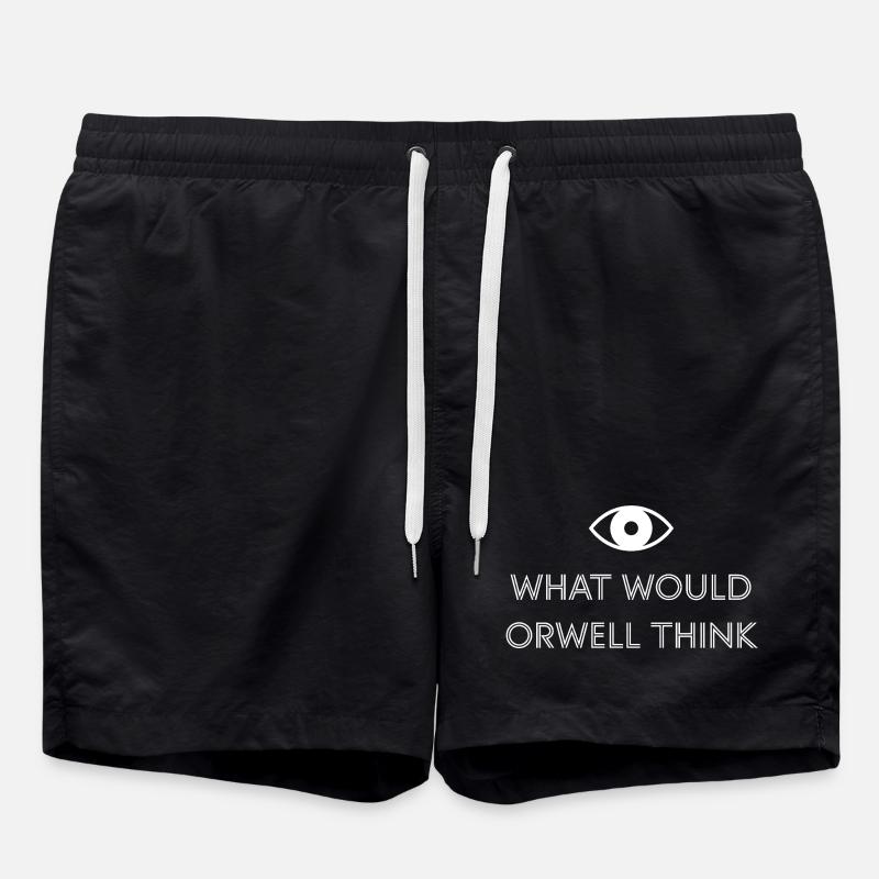 Qu’en penserait Orwell ? - Short de bain - noir