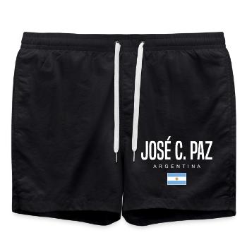 José C. Paz Argentinien Argentinier - Badeshorts - Schwarz - Vorne - AI Model Male 185 light (185cm)