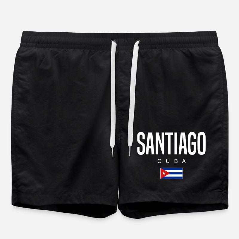 Santiago Cuba Cubains - Short de bain - noir