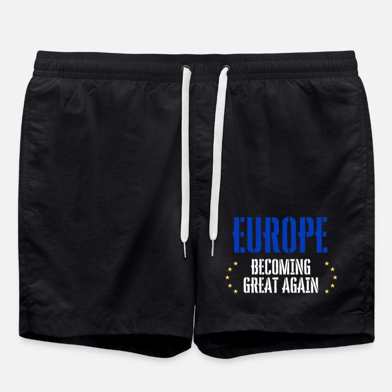 L’EUROPE redevient grande - Short de bain - noir