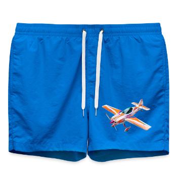 Buntes Radio-Control-Akrobatikflugzeug  - Badeshorts - Cobalt blue - Vorne