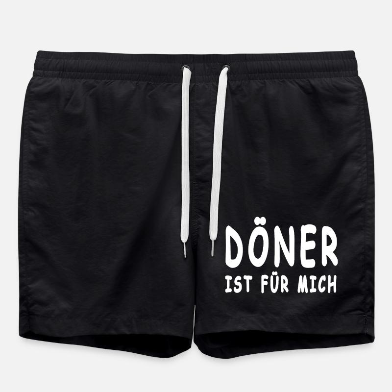 Döner - Badeshorts - Schwarz