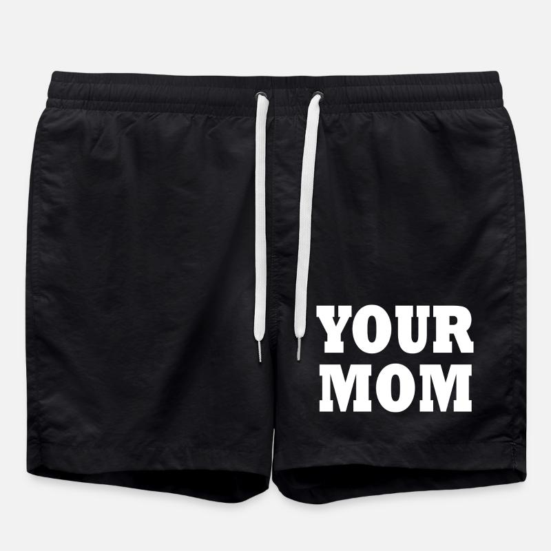 Your mom - Badeshorts - Schwarz