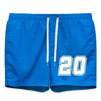 20 Number - Swim Trunks - cobalt blue - Front