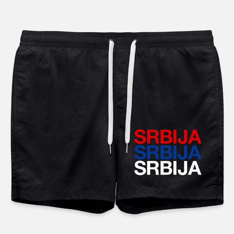 Serbia Serbien - Short de bain - noir