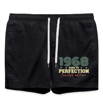 1968 - Short de bain - noir - Devant - AI Model Male 185 light (185cm)
