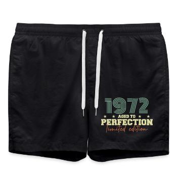 1972 - Badeshorts - Schwarz - Vorne - AI Model Male 185 light (185cm)