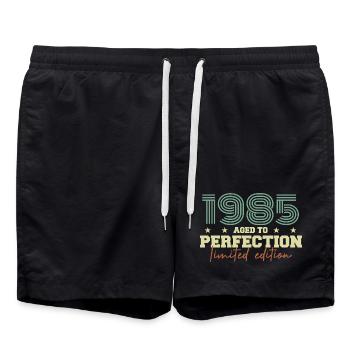 1985 - Short de bain - noir - Devant - AI Model Male 185 light (185cm)
