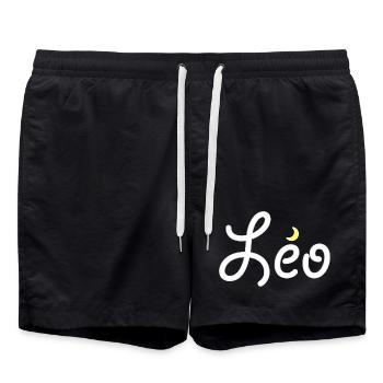 Léo - Short de bain - noir - Devant - AI Model Male 185 light (185cm)