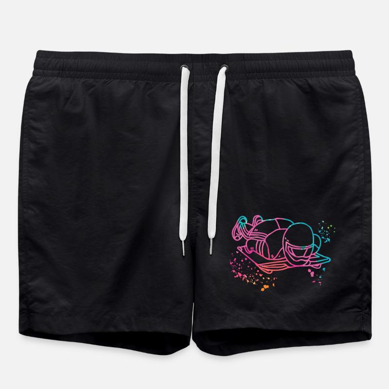 Skeleton Bobsleigh Winter Sports Sled - Swim Trunks - black