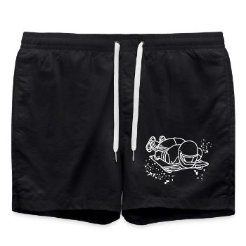 Bobsleigh Squelette Luge d’Hiver - Short de bain - noir - Devant - AI Model Male 185 light (185cm)