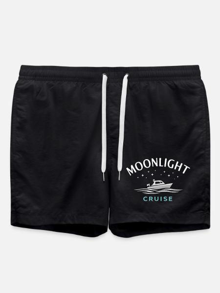 Night boating with - Swim Trunks - black