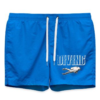 Diving divers - Swim Trunks - cobalt blue - Front