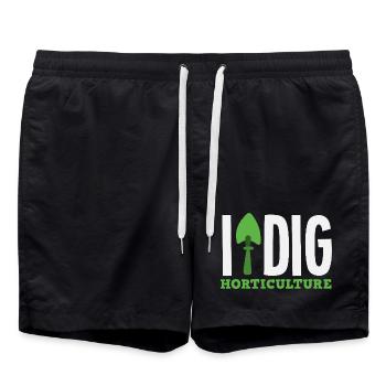 Gartenbau Graben Pflanzenliebhaber Garten Gärtner - Badeshorts - Schwarz - Vorne - AI Model Male 185 light (185cm)