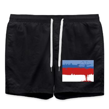 ŁUŽICA KRAWI - BRUNICA - Swim Trunks - black - Front - AI Model Male 185 light (185cm)