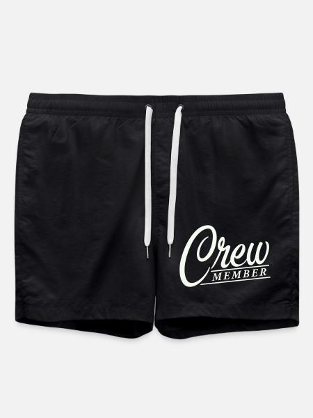 crew member - Swim Trunks - black