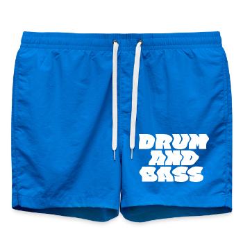 Conception audacieuse du logo Drum and Bass - Short de bain - cobalt blue - Devant