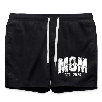 Mama Fondé en 2026 Design - Short de bain - noir - Devant - AI Model Male 185 light (185cm)
