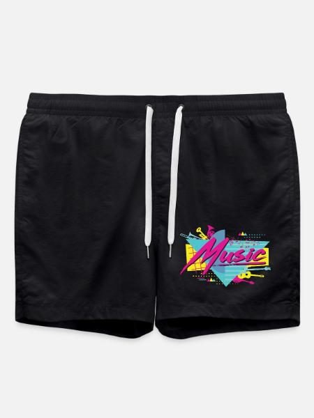 Neon Music Retro Vibe - Bañador - negro