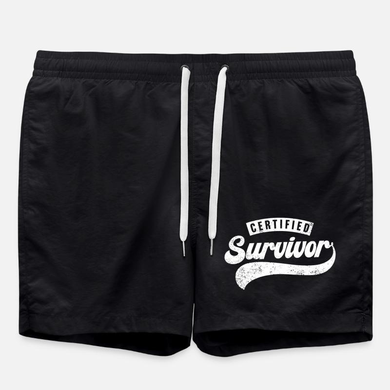 Zertifizierter Überlebender - Badeshorts - Schwarz
