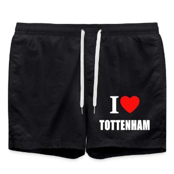 J’adore Tottenham - Short de bain - noir - Devant - AI Model Male 185 light (185cm)