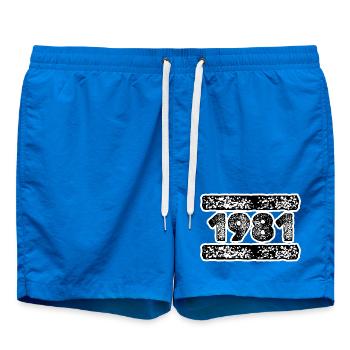 Année 1981 - Short de bain - cobalt blue - Devant