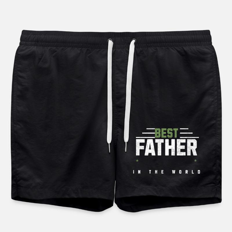 Bester Vater der Welt - Badeshorts - Schwarz