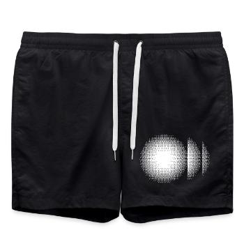 Éclat solaire en demi-ton - Short de bain - noir - Devant - AI Model Male 185 light (185cm)