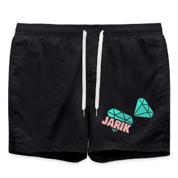 Geschenk für Jar - Badeshorts - Schwarz - Vorne - AI Model Male 185 light (185cm)