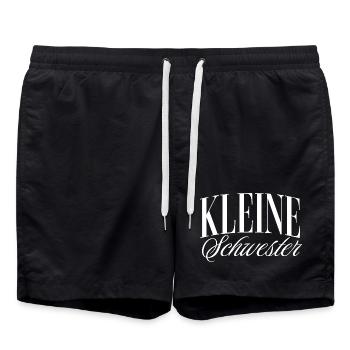 Kleine Schwester - Badeshorts - Schwarz - Vorne - AI Model Male 185 light (185cm)