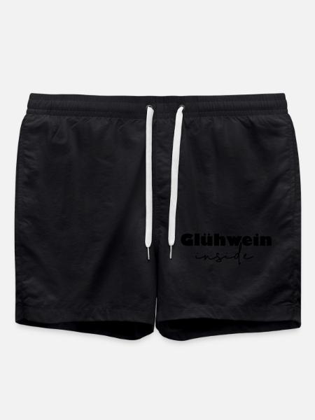 Mulled wine inside - Swim Trunks - black