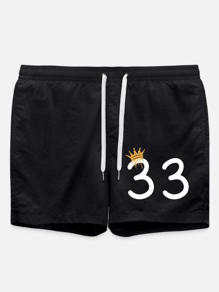 33 - Short de bain - noir